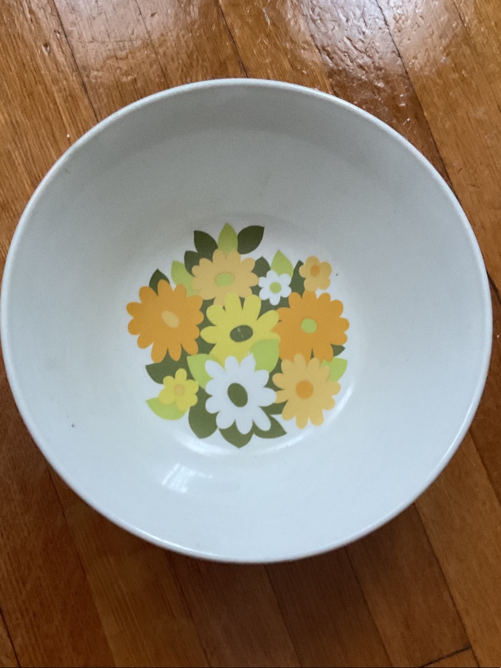 Johnson Bros Ironstone Yellow and Green Flower Design